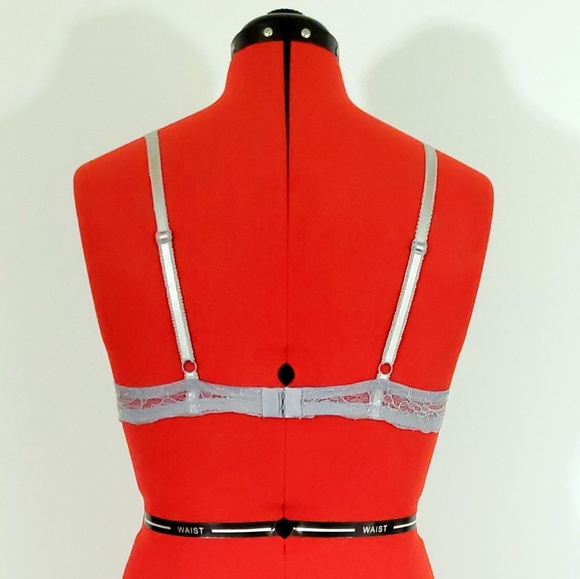 MH Plus Lace Underwire Bra - Magenta & Grey 38C - Picture 3 of 8